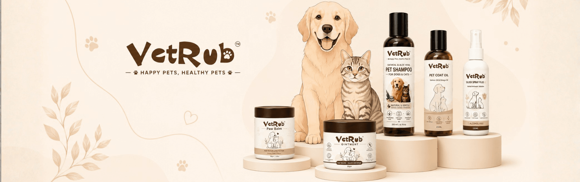 VetRub products for happy, healthy pets